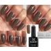 Bluesky A20 10 ml Gel Nail Polish - Mudslide Clay Chocolate Brown UV/LED Removable Nail Color with 2 HomeBeautyForYou Lancers - Buy Online on GoSupps.com