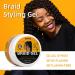8.8oz Strong Hold Braid Gel for Frizz-Free Twist, Locs, Braids | Extra Hold High Shine Braiding Gel & Edge Control | Easy to Use | Natural Ingredients | 8.80 Fl Oz - Buy Online on GoSupps.com