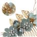 Minkissy Eucalyptus Bride Comb - Strass Decorative Alloy Bridal Hairpiece for Weddings | Medium Green Wedding Accessories - Buy Online on GoSupps.com