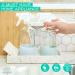 Savvy Planet 16 oz Clear Glass Spray Bottles with Silicone Sleeve - 2 Pack, Pastel Periwinkle & Green - Refillable Cleaning & Essential Oil Containers - Buy Online on GoSupps.com