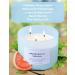 Grapefruit Vanilla 3 Wick Scented Candle | Aromatherapy Stress Relief | Natural Soy Candle | 15.8 oz Spa Freshness | Highly Scented Candle for Home & Relaxation - Buy Online on GoSupps.com