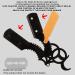 Leryveo Cut-Throat Razor - Rust-Free Edge for Shaving | Premium Beard Care Accessories for Travel Camping Home & Salon Black Gold - Buy Online on GoSupps.com