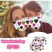 ZQP 2PCS Christmas Valentine's Day Face_Masks for Adult Resuable Washable Printed Face Bandanas Breathable for Outdoor Working Traving Camping - Buy Online on GoSupps.com