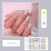 CHANGAR French Nail Polish Stickers Glitter Nail Polish Strips Decals Full Nail Wraps Stickers French Tip Design Adhesive Nail Art Decals with 2 Nail File for Home Women Girls DIY Nail Art - Buy Online on GoSupps.com