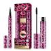 4D Silk Fiber Lash Mascara Long Lasting Waterproof Mascara Curly and Warped Mascara Mascara and Eyeliner Set Mascara Black Durable Waterproof Eyeliner eyeliner black (2 in 1 set)