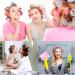 Jumbo Hair Rollers Set - 12 Pcs Self Grip Curlers for Long & Short Hair - DIY Curly Hairstyle - Heatless & Easy to Use - Colors Vary - Buy Online on GoSupps.com