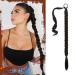 Sofeiyan Long Braid Ponytail Extension with Hair Tie Straight Sleek Wrap Around Hair Extensions Braid Pony Tail Fluffy Natural Soft Synthetic Hairpieces for Women Daily Wear 26 inch-Black Brown 26 Inch (Pack of 1) Black Brown