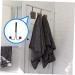 NAMOARLY 2pcs Double Hook Wall Mounted Clothes Rack Door Clothes Hangers Punch- Hook Back Door Nail 14x9cm Black - Buy Online on GoSupps.com