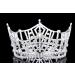 Silver Plated Rhinestone Crystal Pageant Tiara Crown - T1016 - Buy Online on GoSupps.com