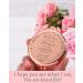 Hiipeenow Rose Gold Compact Mirror - Inspirational Gift for Women - Braver Than You Believe - Birthday Encouragement - Buy Online on GoSupps.com