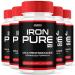 (5 Pack) Iron Pure Pro Capsules Ironpure Supplement For Men Ionpure Energy Pills Performance Booster Fast Acting Workout Fitness Stamina Endurance Lasting Drive Active Health Wellness Vitamins (300ct)