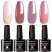 Croitout UV Gel Nail Polish Set Shellac Nail Gel Polish Colours Set Sock Off Gel Nail Polishes Set Polish Gel Nail Kit for Home DIY Manicure Nail Salon Best Gift for Women 4 x 7.3ml 4CS-006 1 count (Pack of 4)