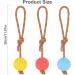 Dog Balls with Cord - 3 Pack Natural Rubber Play Balls for Large & Small Dogs | Soft Elastic Perfect for Catch & Fetch - Buy Online on GoSupps.com