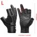 S5E5X Men's Neoprene Fishing Gloves with Rubber Grips | Fold Back Finger/Thumb Design | Ideal for Fishing, Camping, Climbing, Biking | Large Size - Buy Online on GoSupps.com