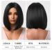 Testar 14 Inch Black Wig for Women - Short Heat-Resistant Bob Synthetic Hair | Glue-Free Everyday & Costume Wear - Buy Online on GoSupps.com