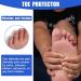 10pcs Clear Silicone Toe Protectors for Shoes- Anti-Friction & Breathable Toe Covers for Women/Men - Buy Online on GoSupps.com