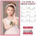 Girl Princess Wedding Headband Set - Pearl Rhinestone Flower Hair Accessories for Girls - Buy Online on GoSupps.com
