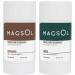 Natural Deodorant for Men - Aluminum Free Deodorant for Men, 4 Total Ingredients, 2 Pack (Sandalwood & Hunter)