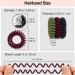 JessLab Spiral Hair Ties 20 Pcs - Traceless Phone Cord Hair Ties for Girls & Women - No Crease Spiral Bracelet Ponytail Holders - Dark Colored Fabric - Gift Set - Buy Online on GoSupps.com