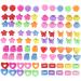 90 Pack Small Mini Flower Star Heart Butterfly Plastic Hair Claw Clips Jaw Barrettes Grip Clamps Pins Updo Decorative Bun Bangs Braids Twist Accessories for Kids Baby Girl Thin Thick Hair