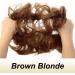 JJstar 2PCS Messy Bun Hair Pieces - Brown Blonde Curly Fake Hair Buns for Women & Girls - Buy Online on GoSupps.com