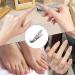 Angled Nail Clippers Thick Nail Clippers for Men | Large Angled Head Nail Clippers - Wide Jaw Nail Clippers with Wide Opening Ergonomic Anti Splash Nail Clippers for Men Grey Silver Single - Buy Online on GoSupps.com