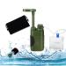 Water filter Outdoor 5000L Survival Camping Water filter for drinking water portable water supply for Prepper Emergency equipment (army green)