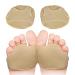 Metatarsal Pads for Women&Men Ball of Foot Cushion for Foot Pain Relief Cotton Forefoot Pads with Gel Inserts for Metatarsalgia Sesamoiditis Morton's Neuroma (S(8.25In-9.65In Beige) S(8.25In-9.65In) Beige