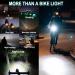 Victagen 8000 Lumen Bike Lights for Night Riding - 3 Cree LED Headlight with High/Low Beam, Rechargeable TypeC Bicycle Light + Free Tail light - VTG8 - Buy Online on GoSupps.com