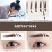 Beavorty 48 pcs eyebrow stickers makeup stickers tattoo eyebrow Artificial Eyebrow Tattoos woman shaper hair - Buy Online on GoSupps.com