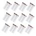 Ipetboom 12 sheets Artificial Stickers Eyebrow False Imitation Transfer Sticker for Transfers Hairlike 21x15cm Black