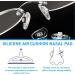 Push in Silicone Glasses Nose Pads 5 Pairs Screw On Spectacle Nose Pads Anti-Slip Soft Sunglasses Replacement Accessories Universal Eyeglass Presbyopic Eyewear Nose Bridge Pads Repair Tool Clear Clear-push in - Buy Online on GoSupps.com