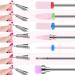 Maquita 7-Piece Ceramic Nail Drill Bits Set - Professional Gel & Acrylic Nail Millers for Home Manicure & Pedicure - Large Pink Gift - Buy Online on GoSupps.com