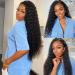 30 Inch Water Wave HD Lace Front Wigs Human Hair Wet and Wavy Lace Front Wigs Brazilian Virgin Hair Water Wave Lace Closure Wigs for Black Women 150% Density Natural Color 30 Inch Water Wave Lace Front Wig (Natural Black)