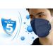 Pack of 5 Disposable Face Mask 5 Ply Mask With Adjustable Nose Strip Dust Proof Breathable Protective Mask For Adults Male - Buy Online on GoSupps.com