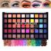 Professional make-up eyeshadow palette 50 colors matte shimmer pressed pigments smooth texture eyeshadow waterproof durable nudes metallic make-up palette