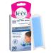 Veet EasyGrip Ready to Use 20 Wax Strips and 4 Perfect Finish Wipes for Face