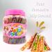Vmart ABC Funny Hippo Assorted Fruit Flavour Jelly Straws 1kg Jar - TikTok Sweets - Buy Online on GoSupps.com