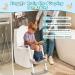 Potty Training Seat with Anti-Slip Step Ladder - Toddler Toilet Seat for Kids - Grey - Buy Online on GoSupps.com
