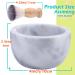 Aisiming Marble Shaving Bowl for Men - White Grey Shave Soap Cup for Rich Foam | Keep Warm for Better Shaving | Easy to Lather Shaving Mug - Perfect Gift - Buy Online on GoSupps.com