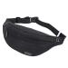 Big crossbody belly pocket belt bag for women and men hip bag outdoor large cell phone bag sport waterproof punch shoulder bag money belts for camping hiking fitness bike gifts black