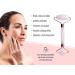 True Rose Beauty Rose Quartz Roller - Natural Facial Massage Tool for Skin Care - Reduce Dark Circles and Puffiness - 100% Authentic Crystal - Buy Online on GoSupps.com