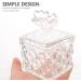 Healeved Glass Dappen Monomer Dish Square Crystal Acrylic Nail Cup with Butterfly Lid Acrylic Liquid Powder Dappen Bowl Dish Nail Manicure Tool - Buy Online on GoSupps.com