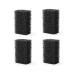 OSATNB 4 pieces sponge for 6W 15W aquarium interior filter 4in1 multifunctional aquarium filter 500-1800L/h aquarium filter with 2 filter sponges oxygen ventilation (4 pieces sponge for 6W 15W)