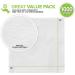 Stock Your Home 12 Inch Disposable Napkins - 1 Ply White Dinner Napkins - 1000 Pack - Buy Online on GoSupps.com