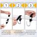 LEIFIDE 5-Piece Ice Fishing Shelter Coat Hooks - Heavy Duty Black Accessory Hanger for Shelters and Hunting Blinds - Buy Online on GoSupps.com
