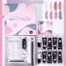 8 Colors Poly Nails Extension Gel | Clear White Pink Poly Nail Gel | Poly Nail Gel Kit Builder | Nail Extension Gel Kit | Multi-Color Set | French Manicure Set - Buy Online on GoSupps.com