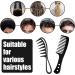 2 Pcs Wide Tooth Shark Hair Comb for Curly Thick Hair - Black - Buy Online on GoSupps.com
