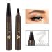 Lusucat Waterproof Microblading Eyebrow Tattoo Pen in Black Brown - Micro-Fork Tip for Effortlessly Natural Brows - Buy Online on GoSupps.com