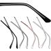 Buy Solustre 4 Pairs Transparent Glasses Frames - Stylish Black Rose Gold & Gray Legs | TR90 Components for Men & Women - International Shipping Available - Buy Online on GoSupps.com